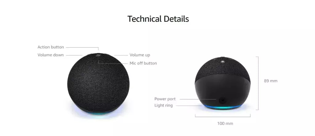 Alto-falante inteligente Echo Dot Alexa