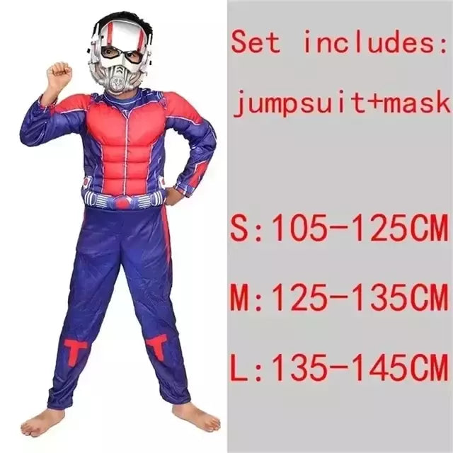 Super-herói homem aranha capitão américa homem de ferro thor hulk batman cosplay traje muscular bodysuit macacão para crianças festa de halloween