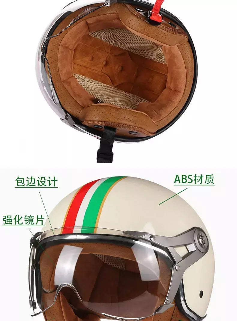 França estilo profissional capacete da motocicleta moto scooter rosto aberto casque dirt bike capacete homem mulher leve jet capacete
