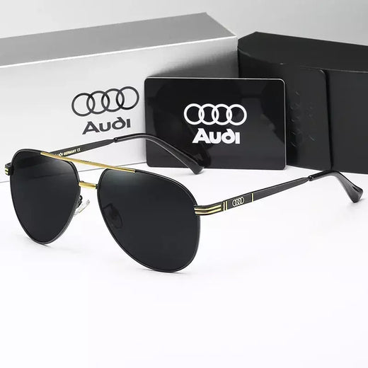 Audi uv400 polarizado antirreflexo retro vôo óculos de sol para motocicleta clássico sapoye ao ar livre óculos das mulheres dos homens 558