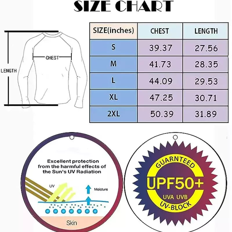 Manga Longa UPF 50 + Rash Guards dos homens Mergulho Proteção UV Leve T-shirt Solto Fit Natação Secagem Rápida Surf T-shirt
