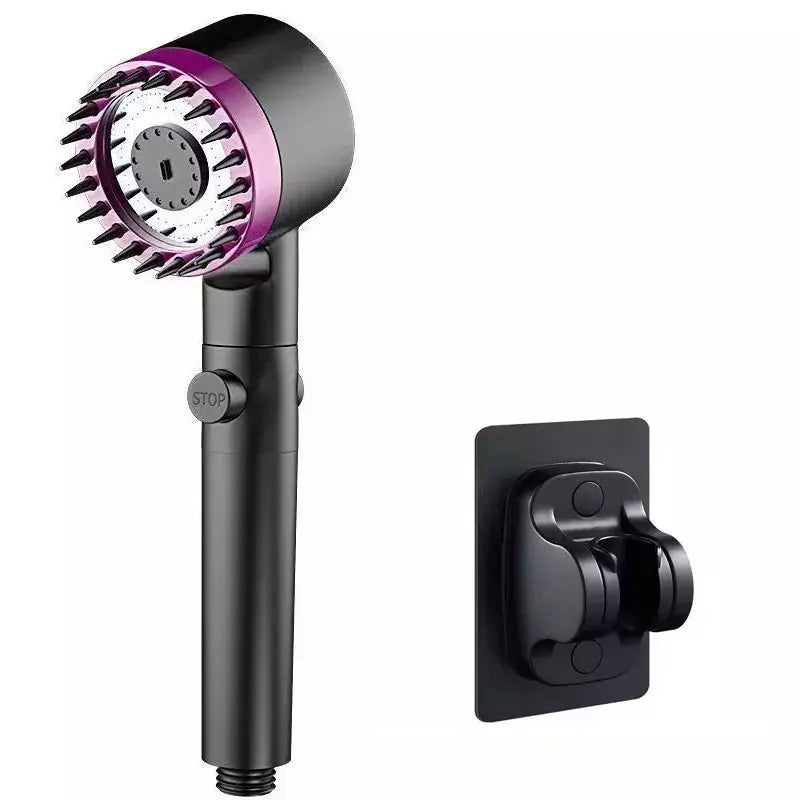 Quatro modos cabeça de filtro de chuveiro massagem chuveiro repleto para botões de chuveiro acessórios do banheiro cabeças chuveiros peças fixação casa
