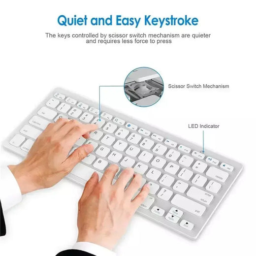 Coreano/espanhol/russo/japonês/hebreo/italiano teclado bluetooth portátil sem fio para ipad tablet telefone pc android ios windows