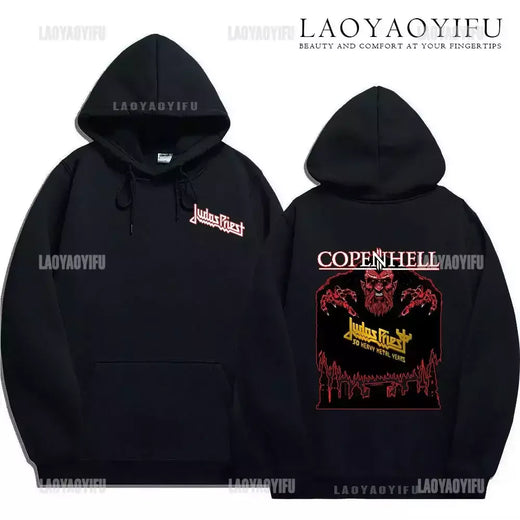 Moletom unissex Hard Rock Punk Metal Band, moletom Judas Priest Painkiller, masculino e feminino, manga comprida, Hot Compress, moda
