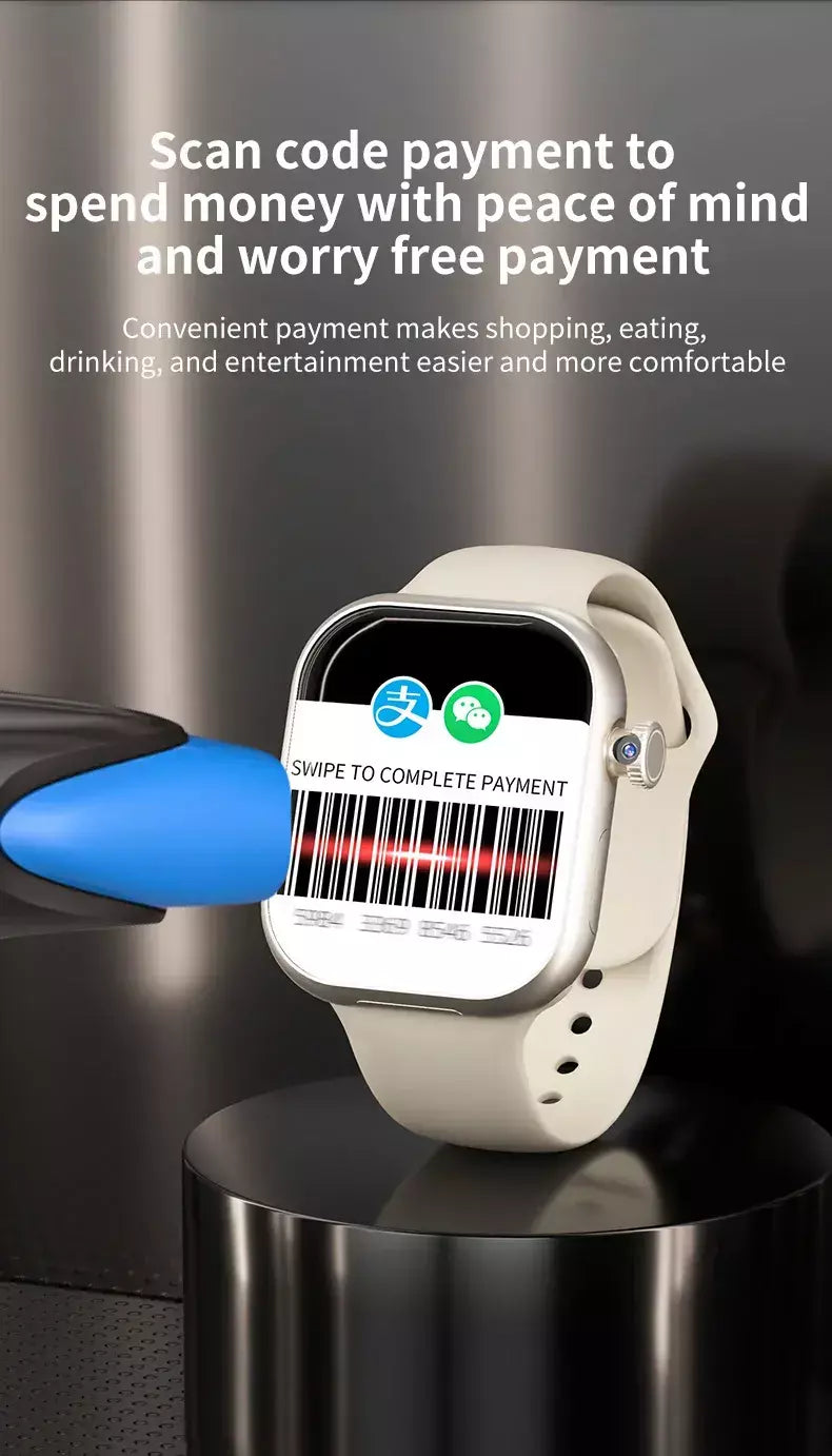 Vp29 smartwatch 5g android 256gb de armazenamento 4g/5g lte cartão sim gps wifi 2.29 polegadas 490*580 amoled relógio inteligente com câmera rotativa de 8mp