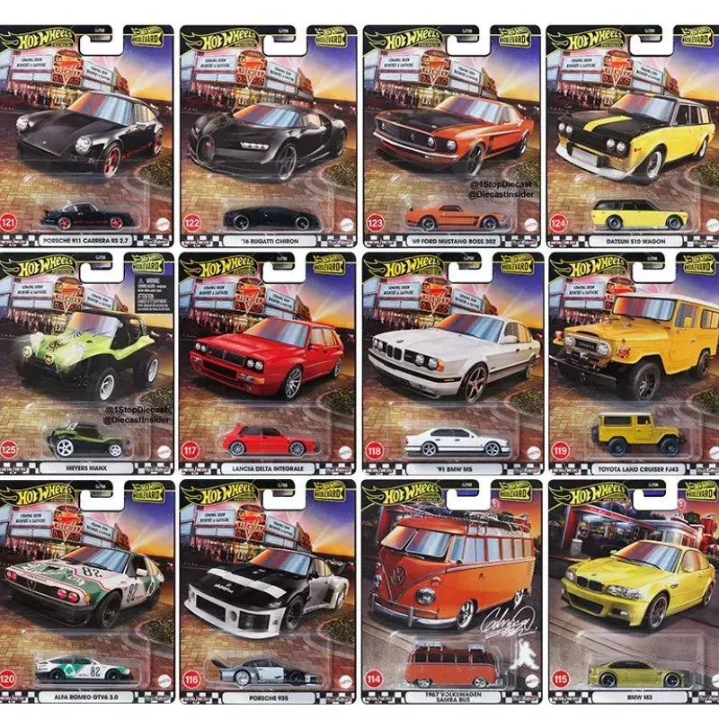 Mattel Hot Wheels Premium Boulevard 1/64 Boulevard 21-25 TOYOTO MAZDA Série Carro Colecionável Brinquedos Veículo Diecast