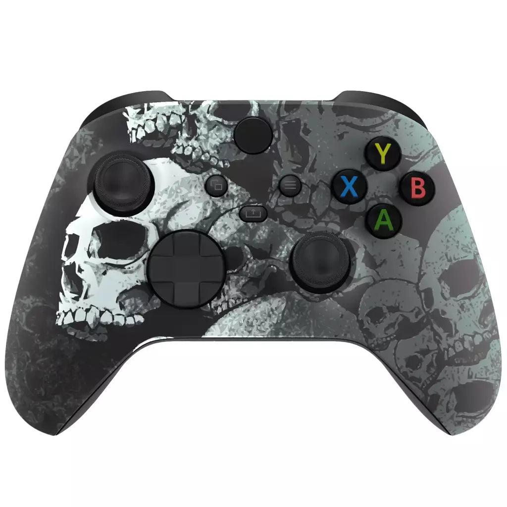 EXtremeRate Substituição Carcaça Frontal Shell Capa Placa Frontal para Xbox Core Wireless (Xbox Series X/S) Controlador -Série Horror
