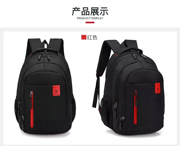 Mochila Oxford Business impermeável para homens e mulheres, bolsa para computador, mochila de viagem casual, mochila escolar luminosa, nova