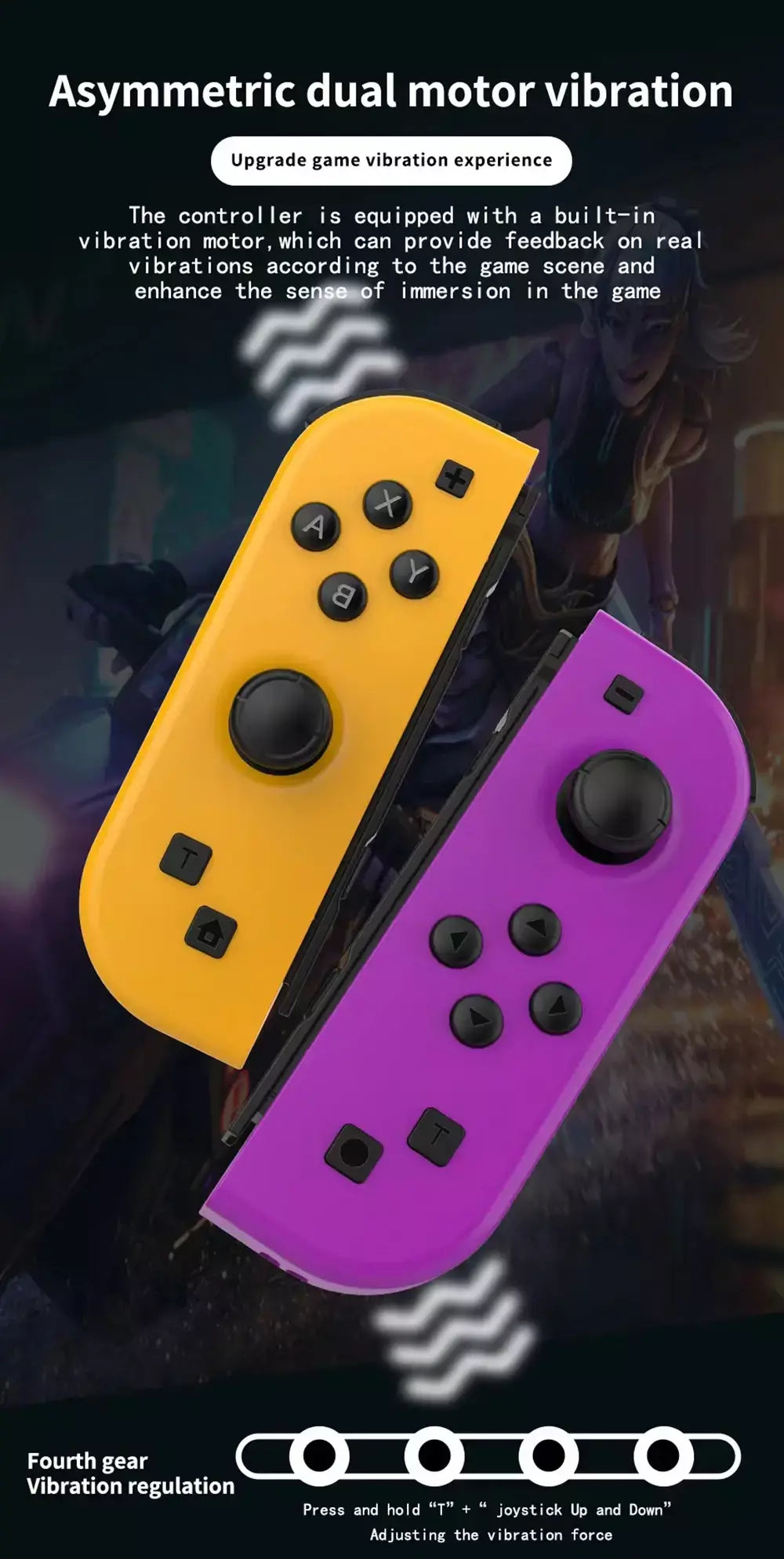 Joy pad joycons gamepad para nintendo switch joystick bluetooth controlador de jogo sem fio joystick com consoles de videogame cubo
