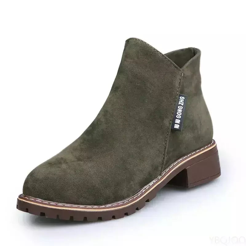 Botas femininas de sola grossa, botas de neve confortáveis, sapatos femininos de plataforma plus size, moda, 2022