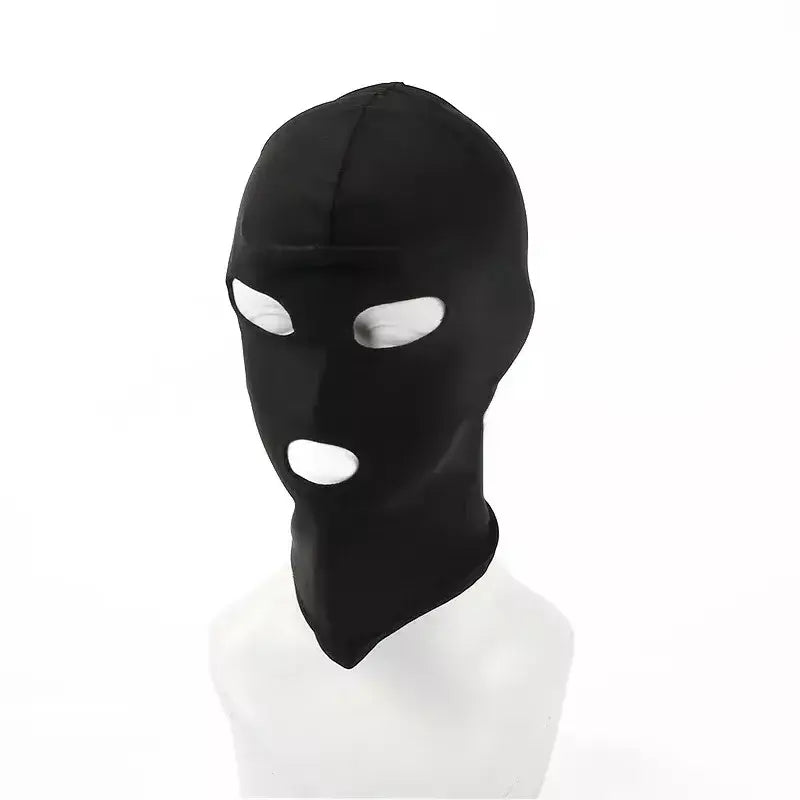 Balaclava elástica unissex padrão sem costura capuzes fetiche para halloween cosplay festa chapéu tático máscara facial jogos