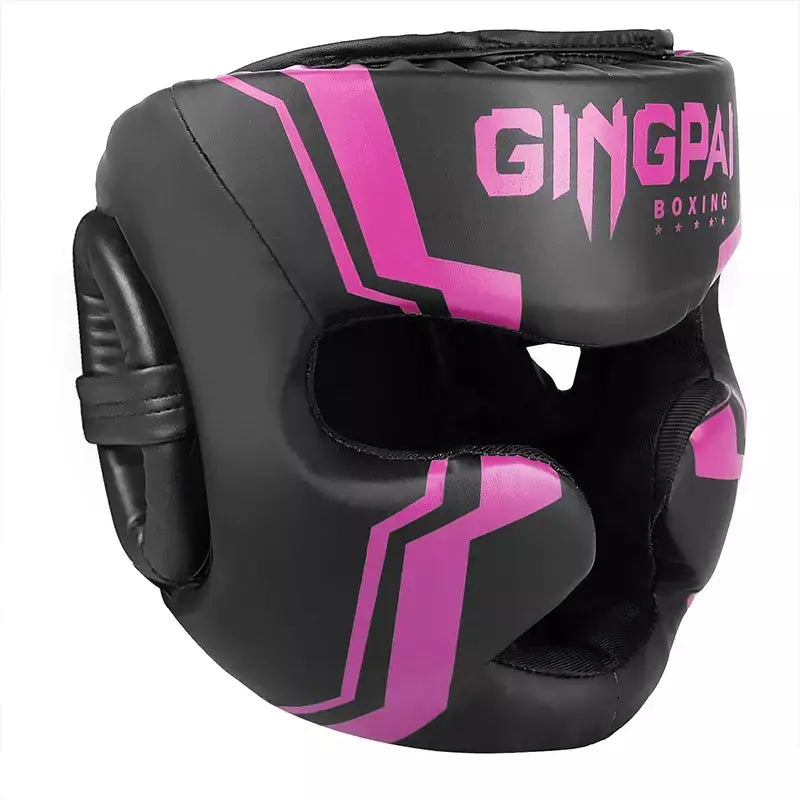 Promoção boxe mma capacete de segurança protetores de cabeça adulto criança treinamento chapelaria muay thai kickboxing capacetes totalmente cobertos
