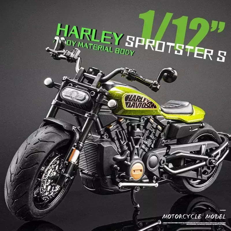 1/12 harley davidson sportster s moto liga modelo diecast corrida motocicleta brinquedo crianças presente coleção em miniatura voiture