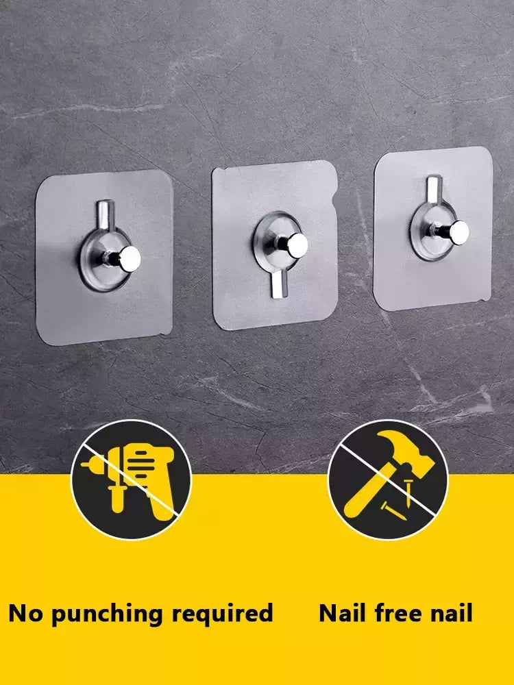 Ganchos Adesivos De Parede, Cartaz, Foto, Quadro, Cabides De Relógio, Gancho De Parafuso Sem Soco, Cozinha, Organizador De Banheiro, Titulares, 10 Pcs, 20 Pcs