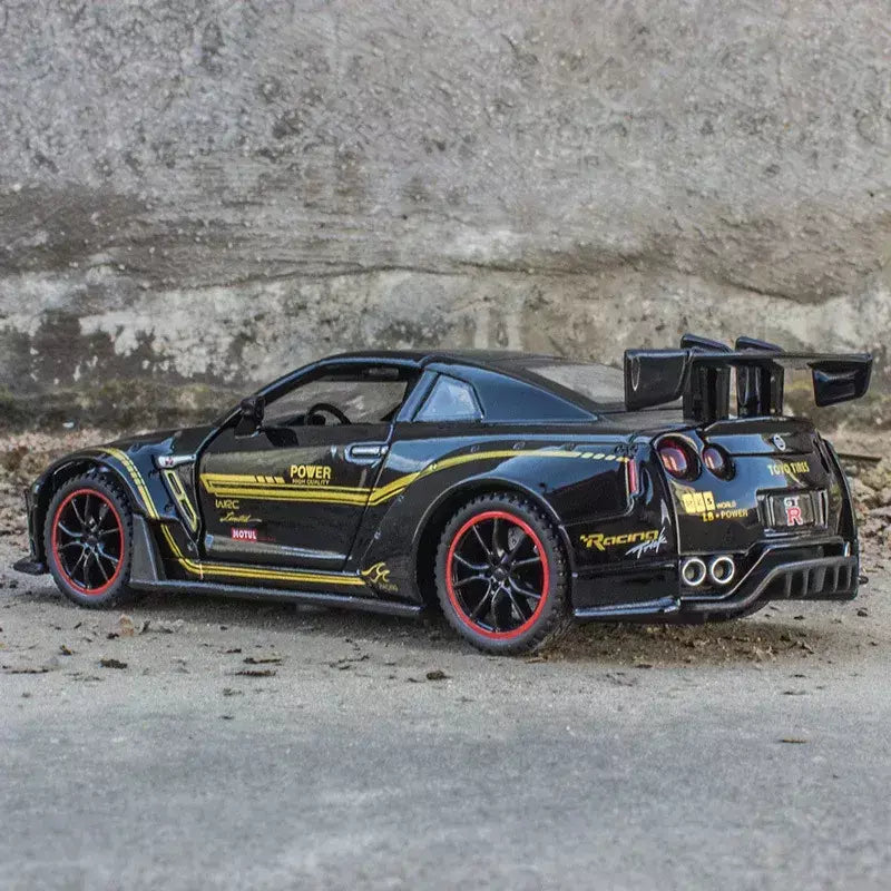 1:32 nissan gtr GT-R r35 r34 supercar liga modelo de carro diecasts & veículos de brinquedo carros de brinquedo brinquedos do miúdo para crianças presentes menino brinquedo