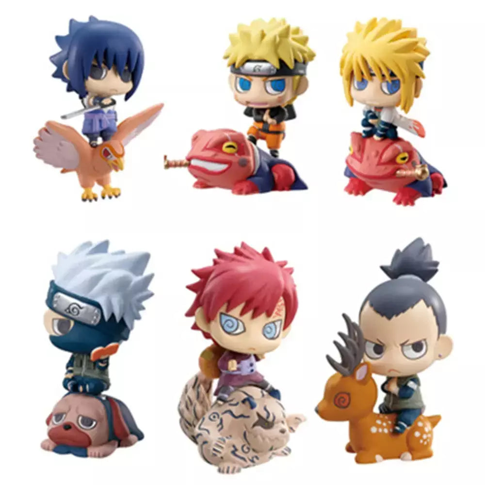 Quente naruto shippuden anime figura modelo sasuke kakashi gaara estatueta de ação estátua pvc brinquedo colecionável boneca crianças presentes