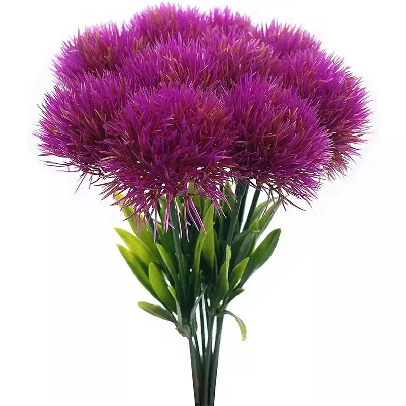 3/5/10 pçs 26cm plantas artificiais buquê de dandelion para casa decoração do quarto jardim casamento flores falsas vaso ornamental