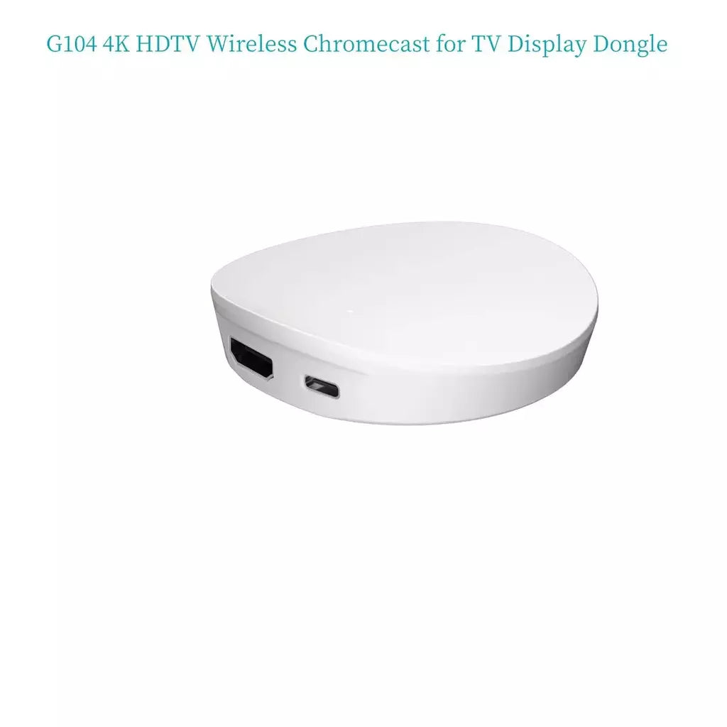 Adaptador Dongle de exibição HDMI sem fio, Chromecast para TV, IOS, Android, Vídeo Áudio, Espelhamento para TV, Projetor, Monitor, G104, 4K