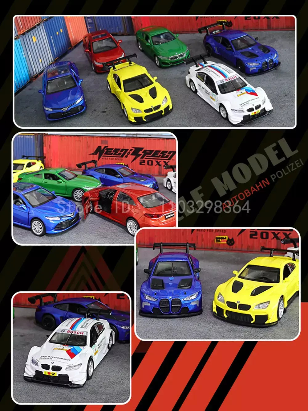 Msz 1:43 bmw m4 e-tron gt aventador modelo de suspensão carro clássico modelo de carro estático liga fundição modelo de carro coleção presente brinquedo