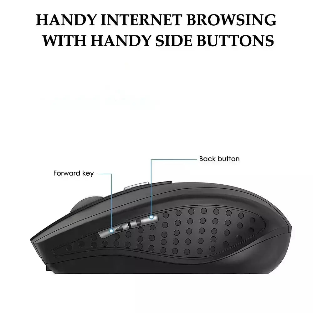 2.4g mouse sem fio silencioso mouse óptico de escritório ajustável dpi níveis mouse para jogos para computador portátil macbook notebook