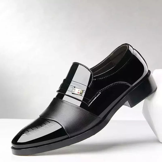 Sapatos de couro masculino, Formal Oxfords, Clássicos, Pontudo, Vestido, Casamento, Negócios, Casual, Escritório, Trabalhar