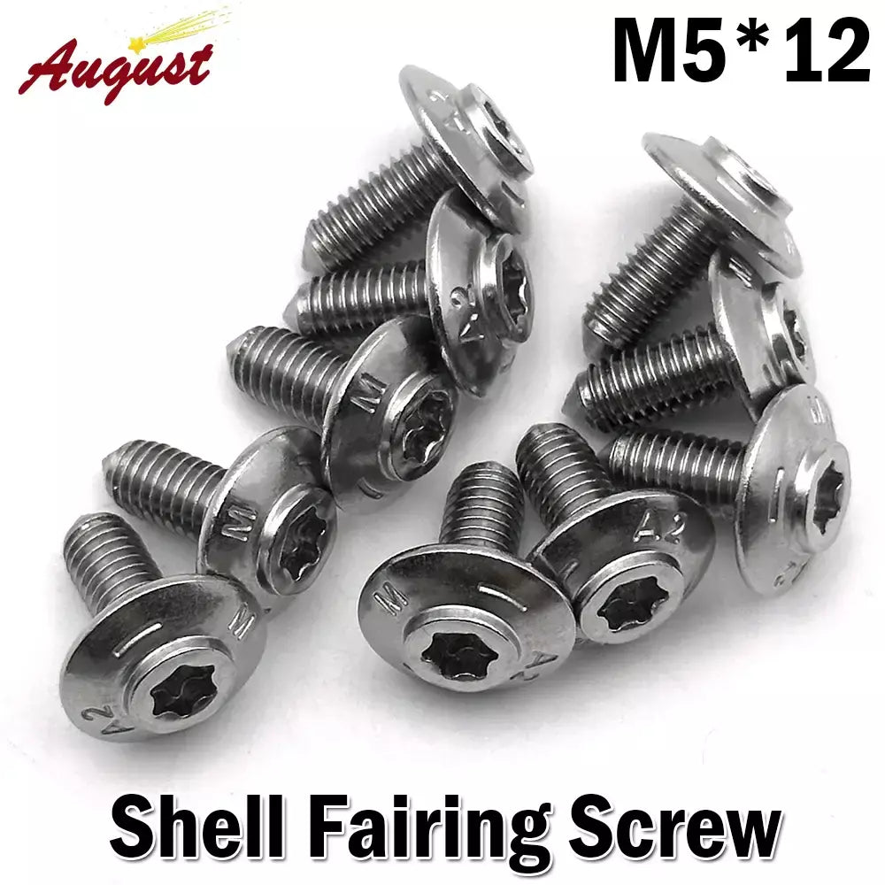 Acessórios para motocicleta m5 * 12 para bmw r1200gs r1250gs f850gs adv r1200rt r1250rt k1600b s1000rr parafusos de carenagem de motocicleta