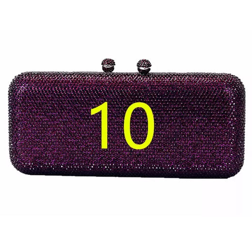 Rhinestone Clutch Bag para Mulheres, Evening Bag, Dinner Bag, Diamante, Pedra, Cristal, Festa de Casamento, Presente de Natal, Luxo mais recente