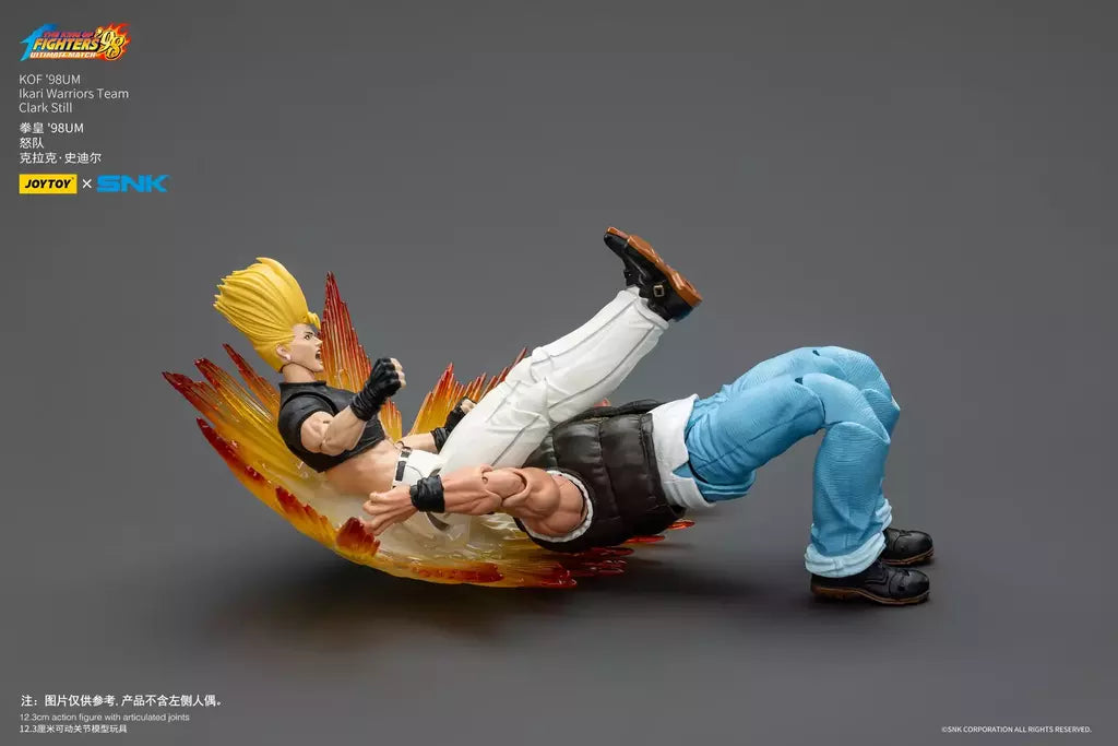 Joyotoy original rei dos lutadores 98um figura de ação kof 98um ikari guerreiros equipe herói 1/18 jogo estatueta modelo brinquedos personalizados