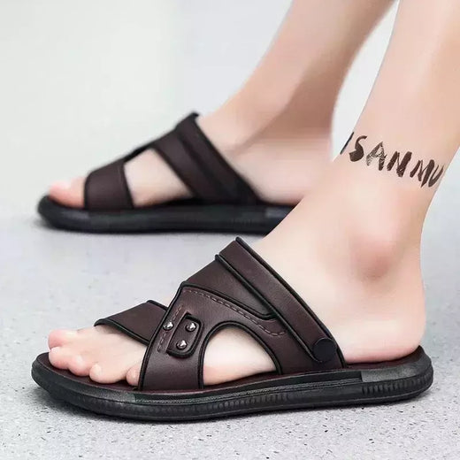 Sandália macia masculina, chinelos de luxo, chinelos de sala de estar masculino, sapatos para passear em casa, adulto, 2024