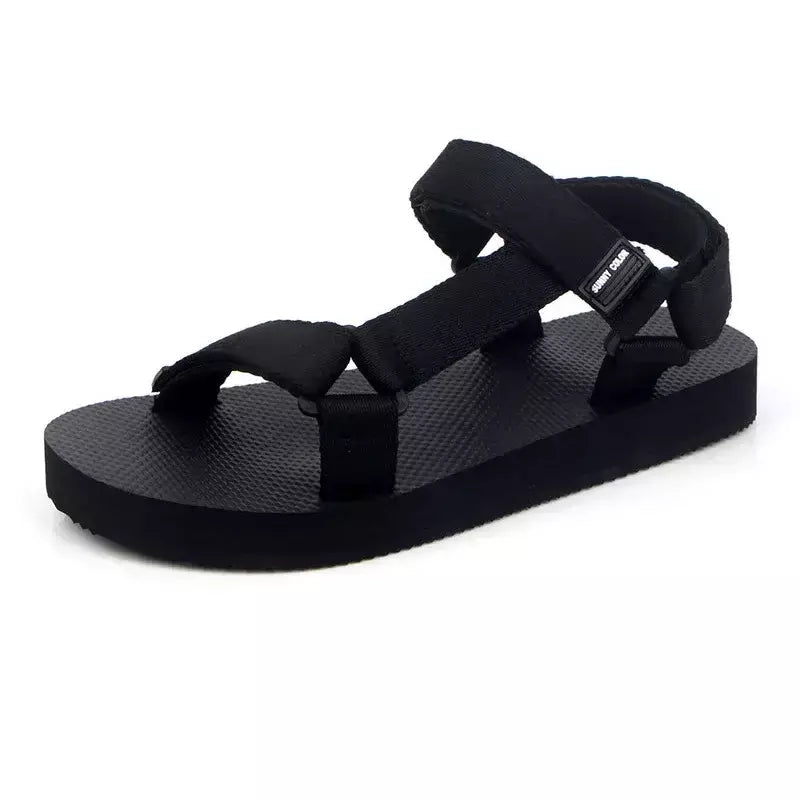 Sandálias masculinas simples e casuais, tênis confortáveis, férias na praia ao ar livre, sapatos masculinos, novos, verão, 2023