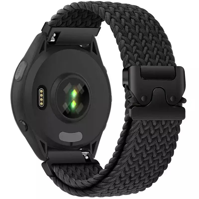 Pulseira de paraquedas de 20mm 22mm para garmin venu 4 3 2 sq band para forerunner 165/255/265/570 pulseira vivoactive 4 5 6 pulseira