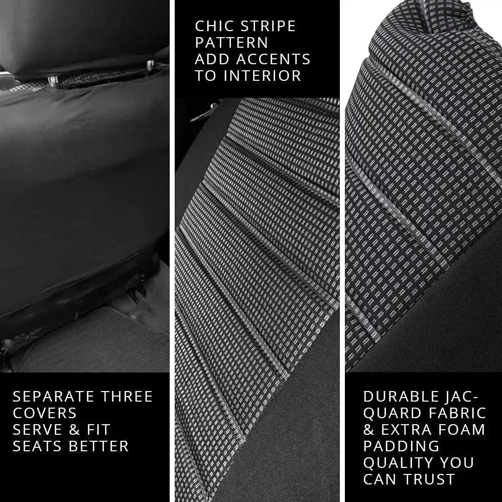 Universal Car Seat Covers Conjunto Completo, Conjunto De Pano Para A Maioria dos Sedans, Vans, SUVs, Caminhões, Protetor De Assento De Carro, Capas De Assento Traseiro Dianteiro e Traseiro