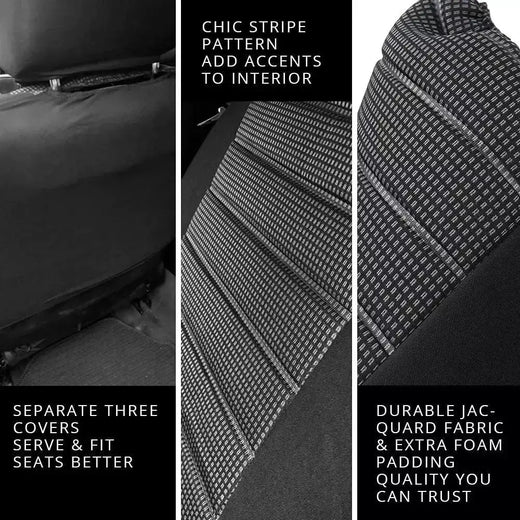 Universal Car Seat Covers Conjunto Completo, Conjunto De Pano Para A Maioria dos Sedans, Vans, SUVs, Caminhões, Protetor De Assento De Carro, Capas De Assento Traseiro Dianteiro e Traseiro