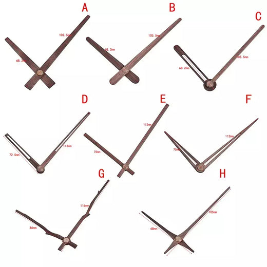 Mãos De Relógio De Parede De Madeira Para DIY, Agulha De Relógio, Peça De Substituição De Quartzo, Acessórios Artesanais, 12 em, 1PC