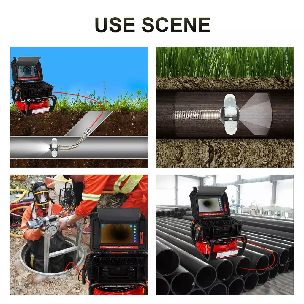 512Hz Transmissor Sonde para Pipeline Localização Endoscópio Imagem Auto-Nivelamento DVR,SYANSPAN 23mm Drain Pipe Inspection Camera IP68