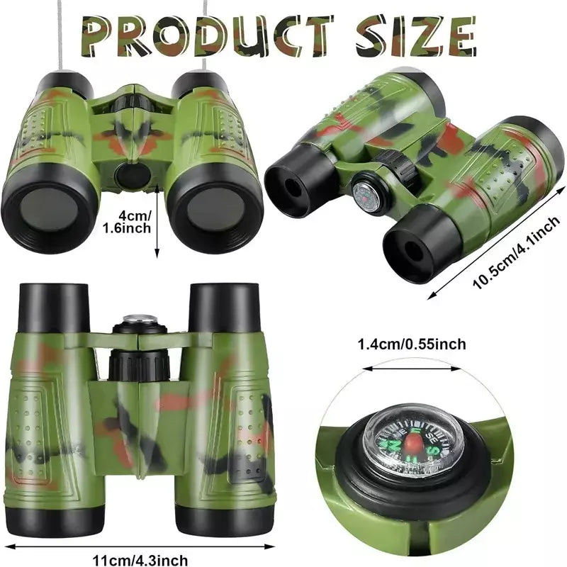 1/2/5 pçs profissional crianças telescópio binocular crianças aprendizagem educacional telescópio observação de pássaros dobrável óptica telescópio