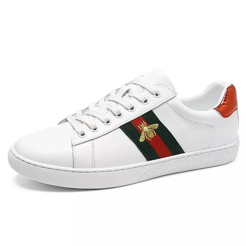 Tênis homem plano de alta qualidade casual esportes couro confortável sapatos de caminhada design de luxo sapatos de skate originais para homem