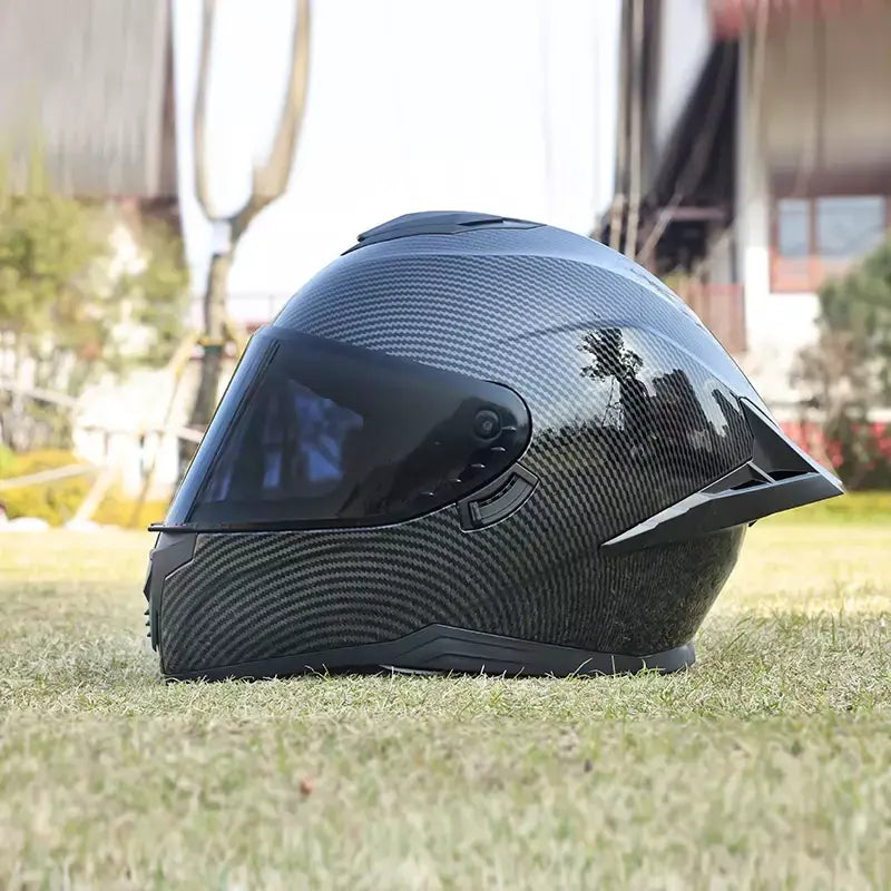 Capacete de motocicleta, capacete integral de espelho duplo masculino e feminino, carro esportivo de motocicleta, capacete integral para todas as estações