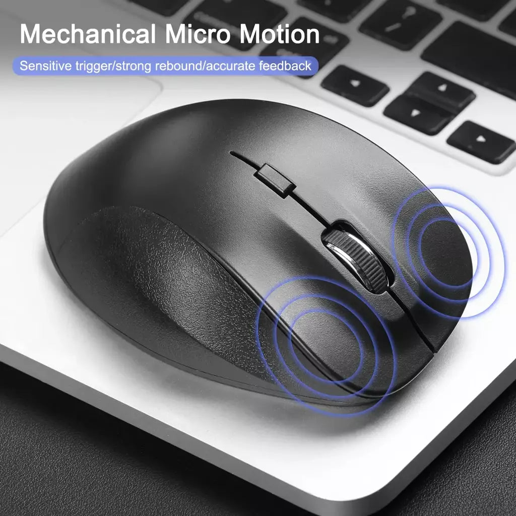 2.4g mouse sem fio ergonômico bateria power mouse dpi ajustável para escritório casa portátil computador desktop universal