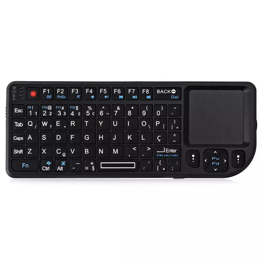 Mrsvi a8 mini teclado sem fio 2.4g 7 cores backlight touchpad mouse flashligt-portátil aplicável-perfeito para pc, caixa de tv inteligente