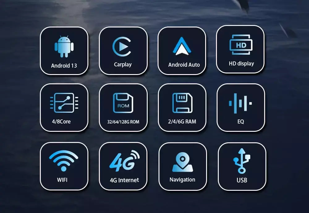 Leitor multimídia carro com Bluetooth, Android 13, 2 Din, Carplay para Touareg T5 Transporter, Volkswagen VW 2002-2010, Auto Bluetooth