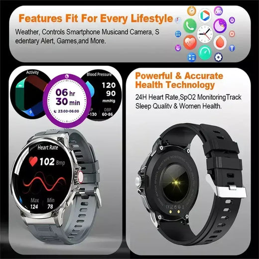 Xiaomi Novo smartwatch ultra HD de 1,85 polegadas, trilha GPS, chamada Bluetooth HD; Bateria grande de 710 mah com mais de mostrador 400, adequado para Huawei