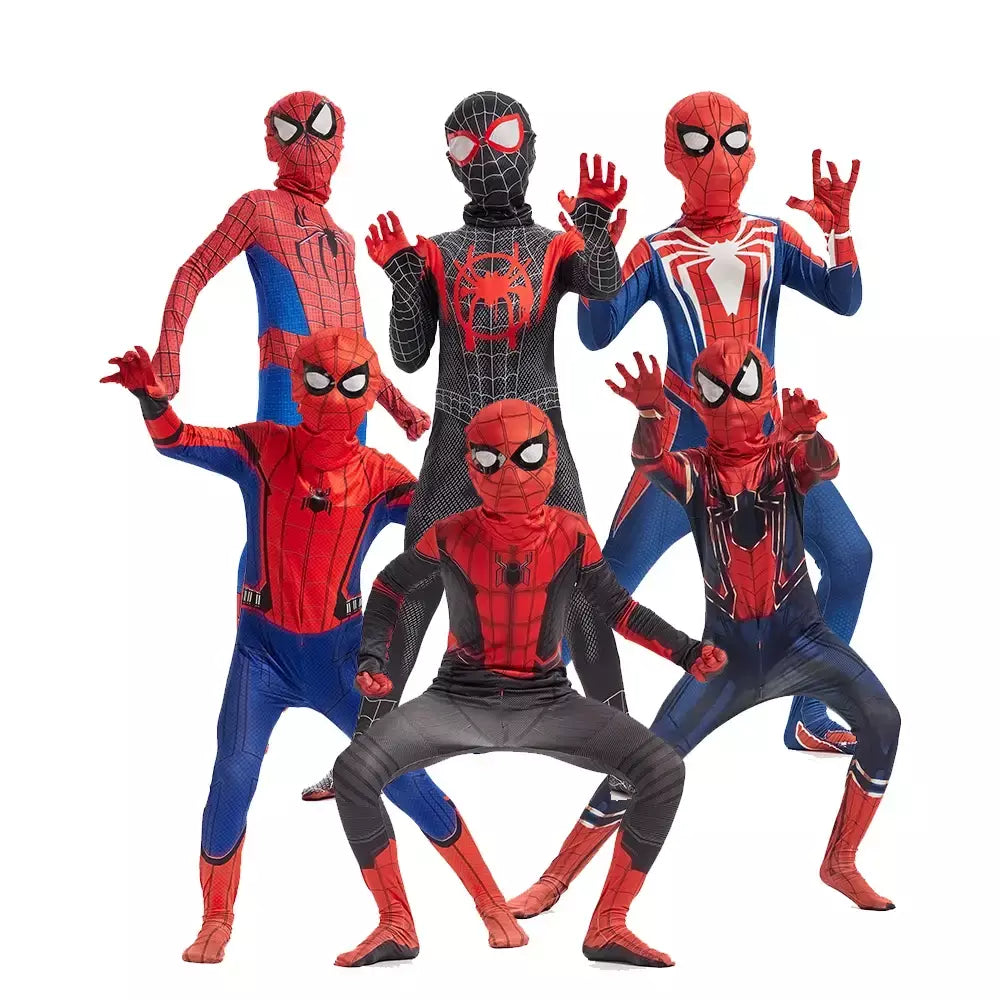 Novo filme de super-heróis cosplay spiderman traje de halloween bodysuit traje para aldult unissex tamanhos 100-190