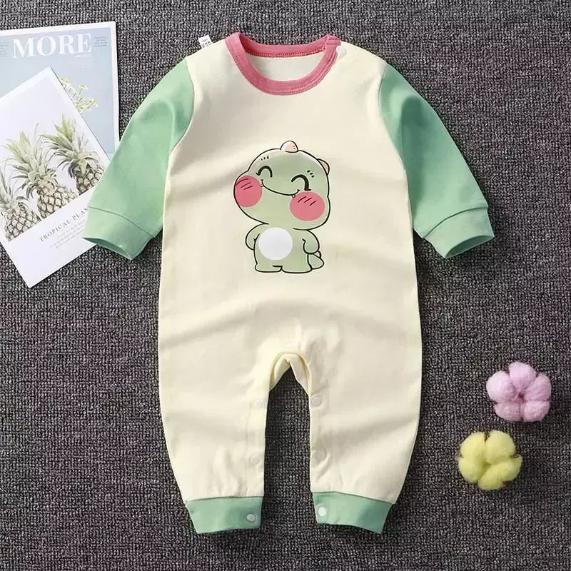 0-2 idade roupas de bebê dos desenhos animados manga longa roupas de escalada primavera outono recém-nascido roupa interior macacão infantil bodysuits pijamas