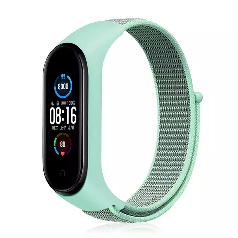 Correia de nylon para Xiaomi Mi Band, pulseira esportiva confortável, pulseira para Mi Band 7, 6, 5, 4, 3