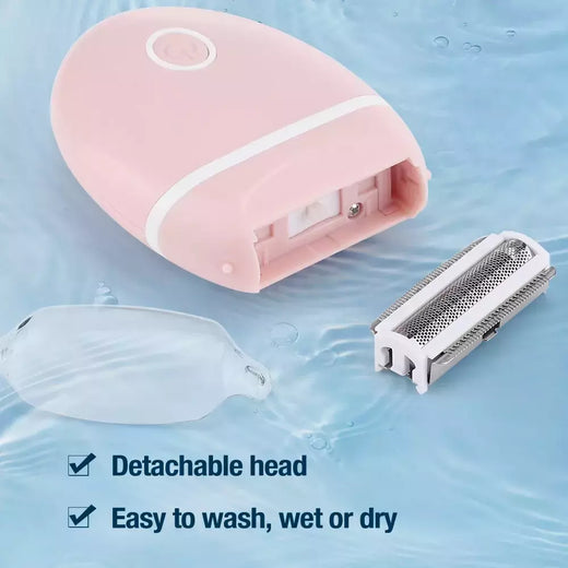 Depiladora elétrica da remoção do cabelo do corpo Facial para mulheres, senhora perna biquíni aparador, molhado e seco aparador, axilas, barbeador