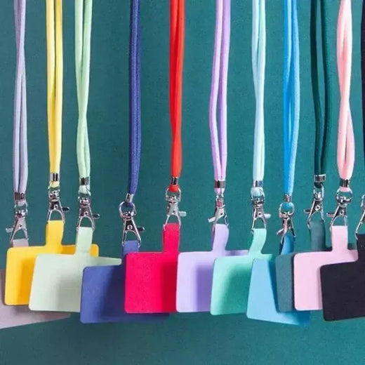 Cordão universal para celular, cordão removível ajustável para pescoço, cordão de segurança para todos os telefones celulares e alças de capa