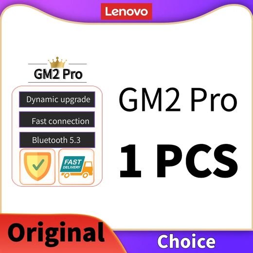 Lenovo-GM2 Pro 5.3 Fones de ouvido sem fio Bluetooth com microfone, fone de ouvido original, baixa latência auscultadores, HD Call, modo duplo, Gaming Headset