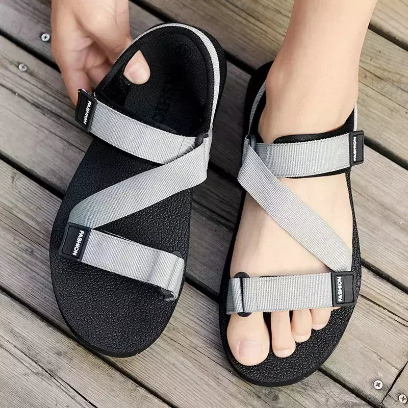 Sapatos de praia casuais masculinos, esportes ao ar livre, sandálias para dirigir, sandálias