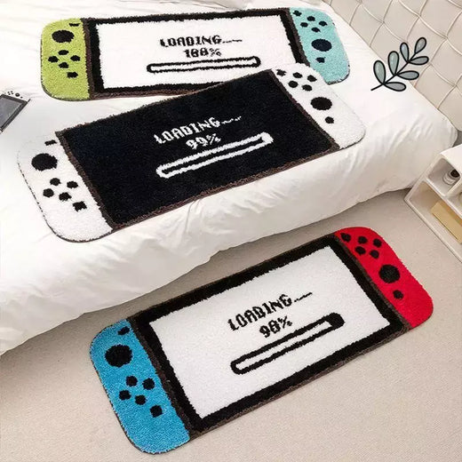 Criativo reunindo Switch Game Carpet, Tapete antiderrapante para o jogador do jogo do banheiro, Tapete adornado, Decoração da casa